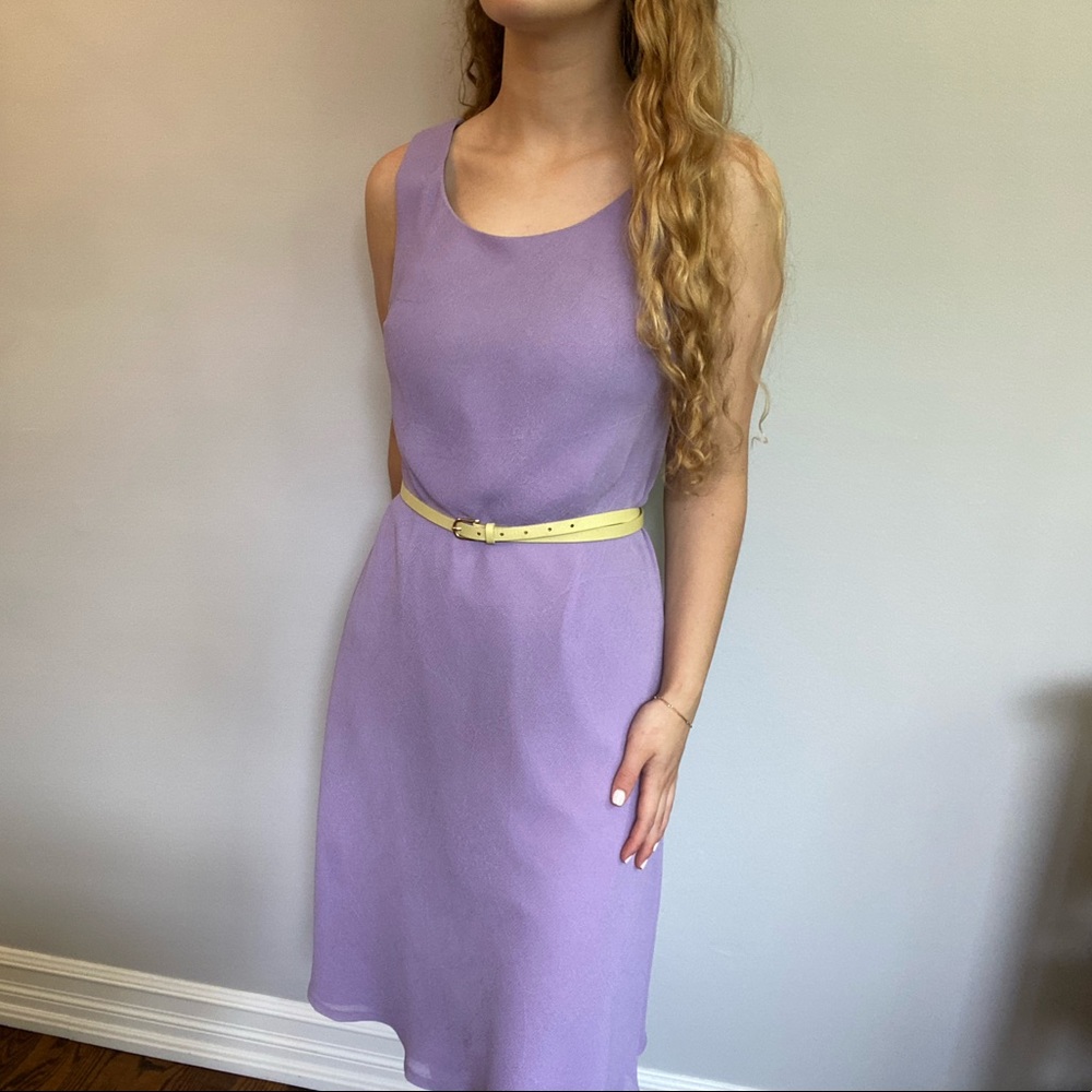 Lilac shift tank dress